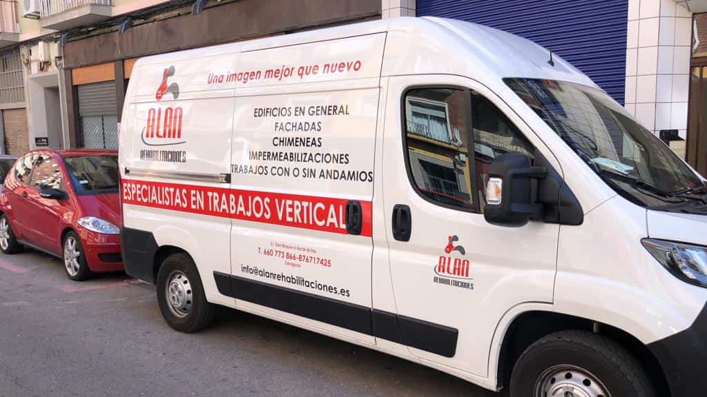 Flota propia de Alan Rehabilitaciones en Zaragoza - Una imagen mejor que nuevo